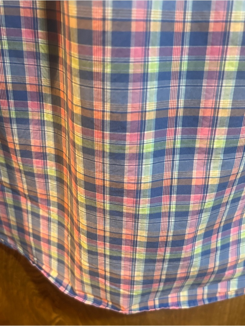 Lauren Ralph Lauren Pink Plaid Oxford Shirt Women’s L – Multicolor Button Down - Picture 9 of 10
